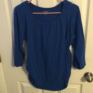 Blue Maternity 3/4 Shirt
